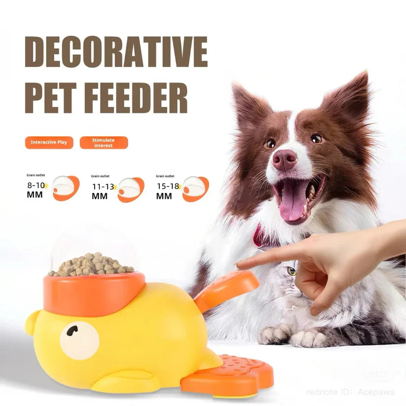 🐥 Trending Interactive Pet Feeder – Cute Duck Design!