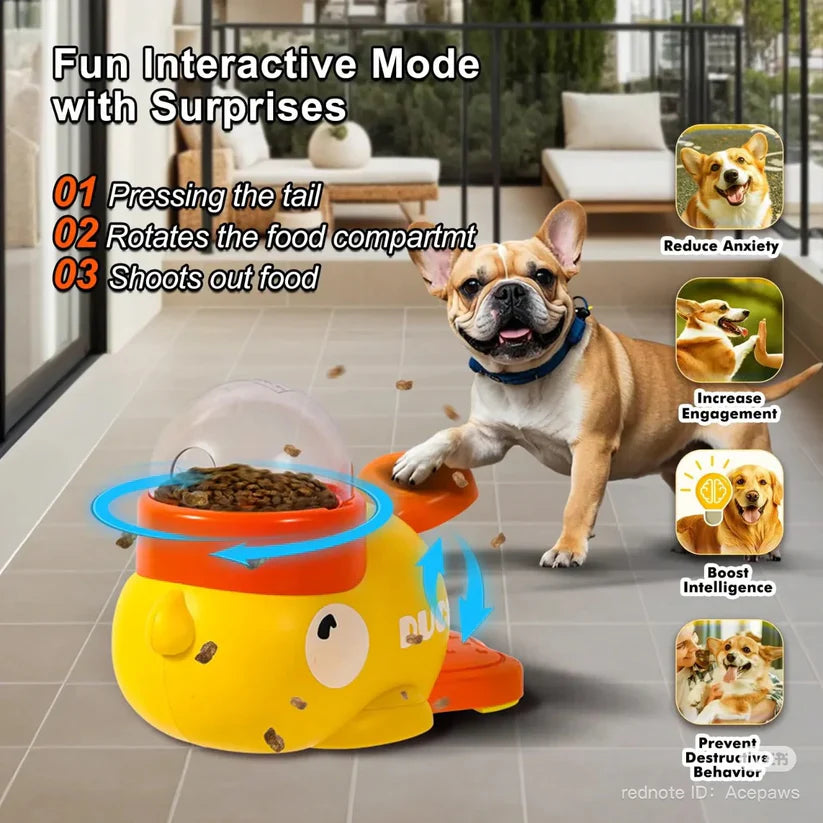 🐥 Trending Interactive Pet Feeder – Cute Duck Design!